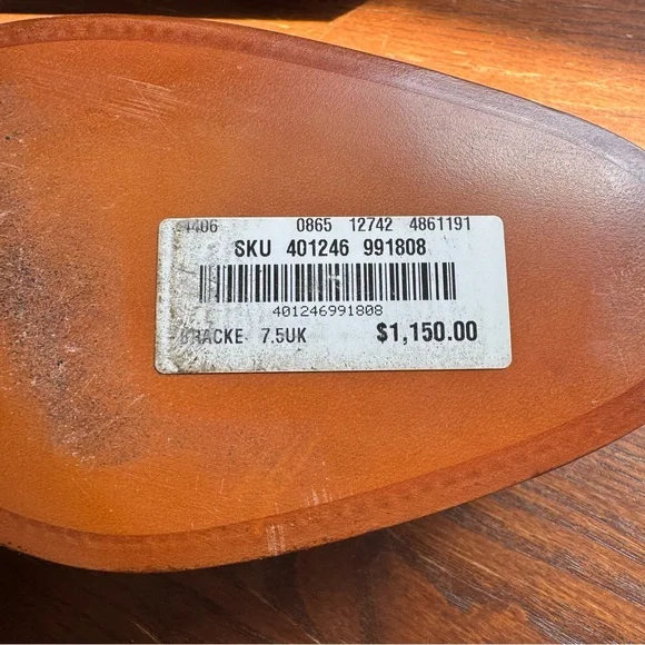 John Lobb Taunton Cap Toe Leather Oxfords - Picture 6 of 9